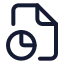 Filechartpie icon with stroke standard style