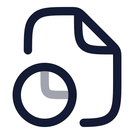 File Chart Pie Icon in Twotone Rounded style