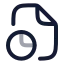 Filechartpie icon with twotone rounded style