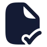 File Check Corner icon preview