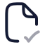 Filecheckcorner icon with twotone rounded style