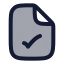 Filecheck icon with duotone rounded style