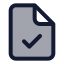 Filecheck icon with duotone standard style