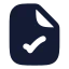 Filecheck icon with solid rounded style
