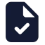Filecheck icon with solid standard style
