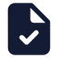 Filecheck icon with solid standard style