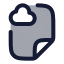 Filecloud icon with duotone rounded style