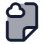 Filecloud icon with duotone standard style