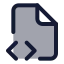 Filecodecorner icon with duotone standard style