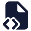Filecodecorner icon with solid standard style