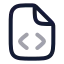 Filecode icon with twotone rounded style