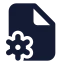 Filecog icon with solid standard style