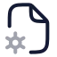 Filecog icon with twotone rounded style