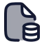 Filedatabase icon with duotone rounded style