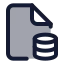 Filedatabase icon with duotone standard style