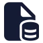 Filedatabase icon with solid standard style