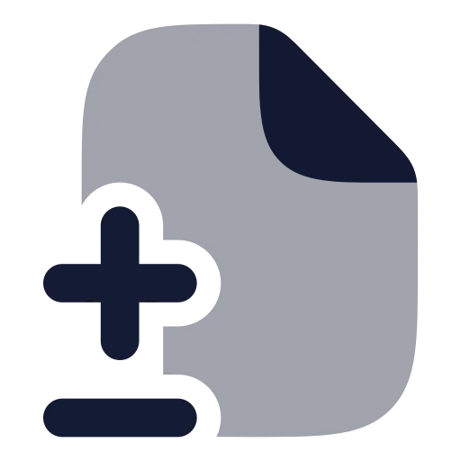 File Diff Icon in Bulk Rounded style