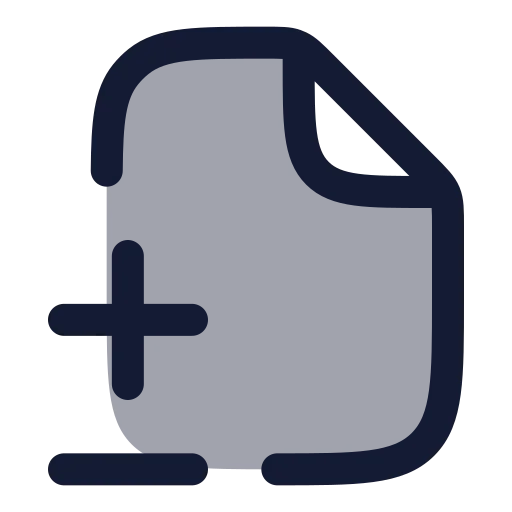 File Diff Icon in Duotone Rounded style