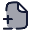 Filediff icon with duotone rounded style