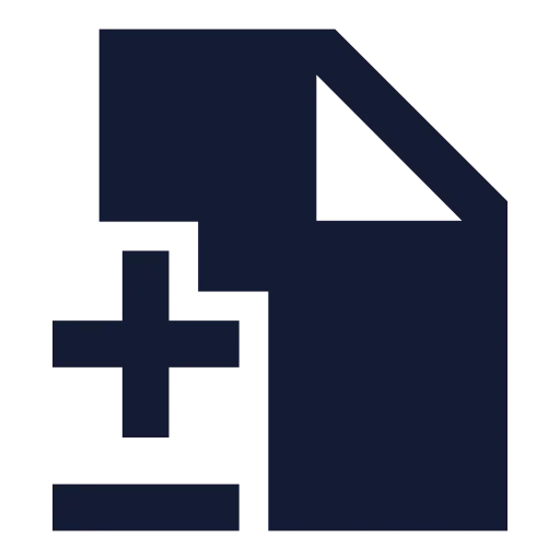 File Diff Icon in Solid Sharp style