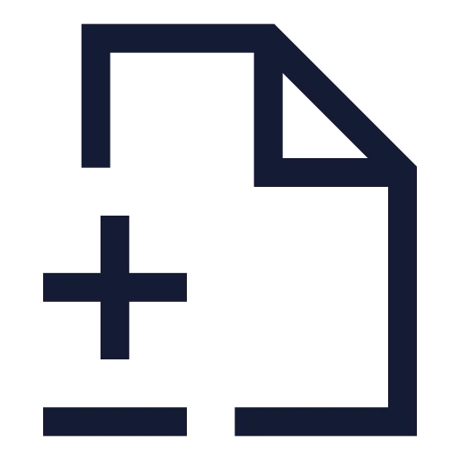 File Diff Icon in Stroke Sharp style