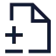 Filediff icon with stroke sharp style