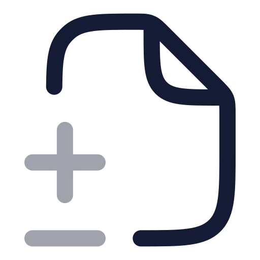 File Diff Icon in Twotone Rounded style