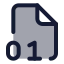 Filedigit icon with duotone standard style