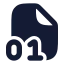 Filedigit icon with solid rounded style