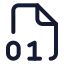 Filedigit icon with stroke standard style