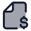 Filedollar icon with duotone standard style
