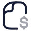 Filedollar icon with twotone rounded style