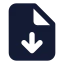 Filedown icon with solid standard style