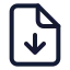 Filedown icon with stroke standard style