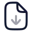 Filedown icon with twotone rounded style