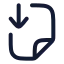 Filedownload icon with stroke rounded style