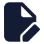 Fileedit icon with solid standard style