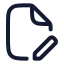 Fileedit icon with stroke rounded style