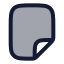 Fileempty icon with duotone rounded style