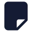 Fileempty icon with solid standard style