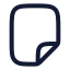 Fileempty icon with stroke rounded style