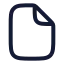 Fileempty icon with stroke rounded style