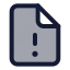 Fileexclamationpoint icon with duotone standard style