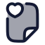 Filefavourite icon with duotone rounded style