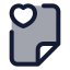 Filefavourite icon with duotone standard style