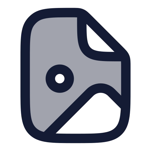 File Image Icon in Duotone Rounded style