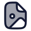 Fileimage icon with duotone rounded style