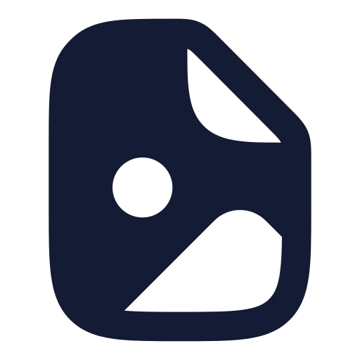 File Image Icon in Solid Rounded style