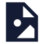 Fileimage icon with solid sharp style