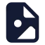 Fileimage icon with solid standard style